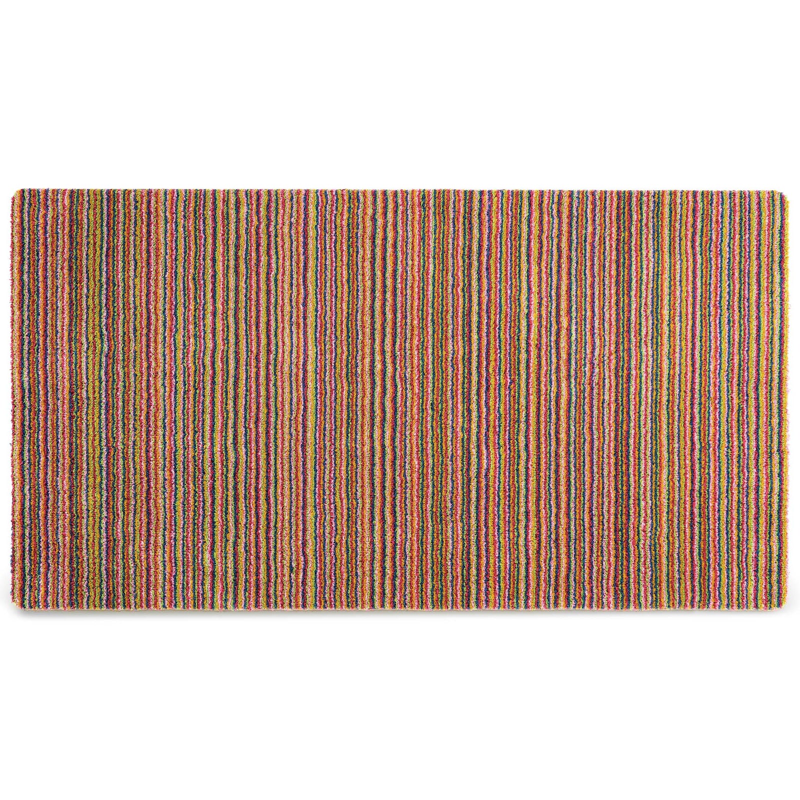 Candy Bright Multi Washable Runner with a striped design.