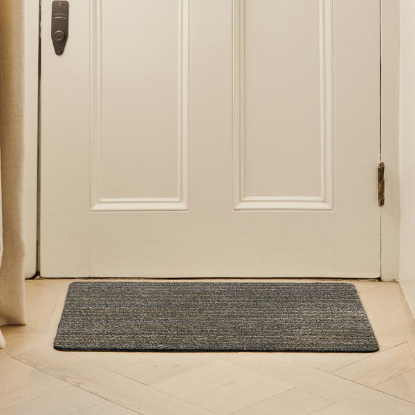 Candy Sage Green Striped Doormat