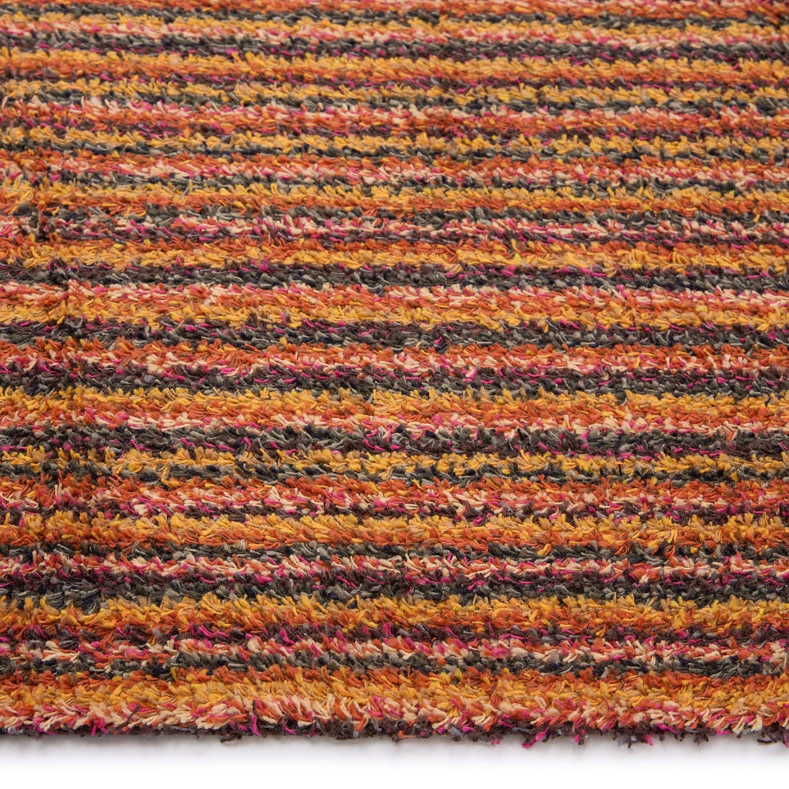 Candy Spring Stripe- 100% recycled content runner with a multi striped desgin.