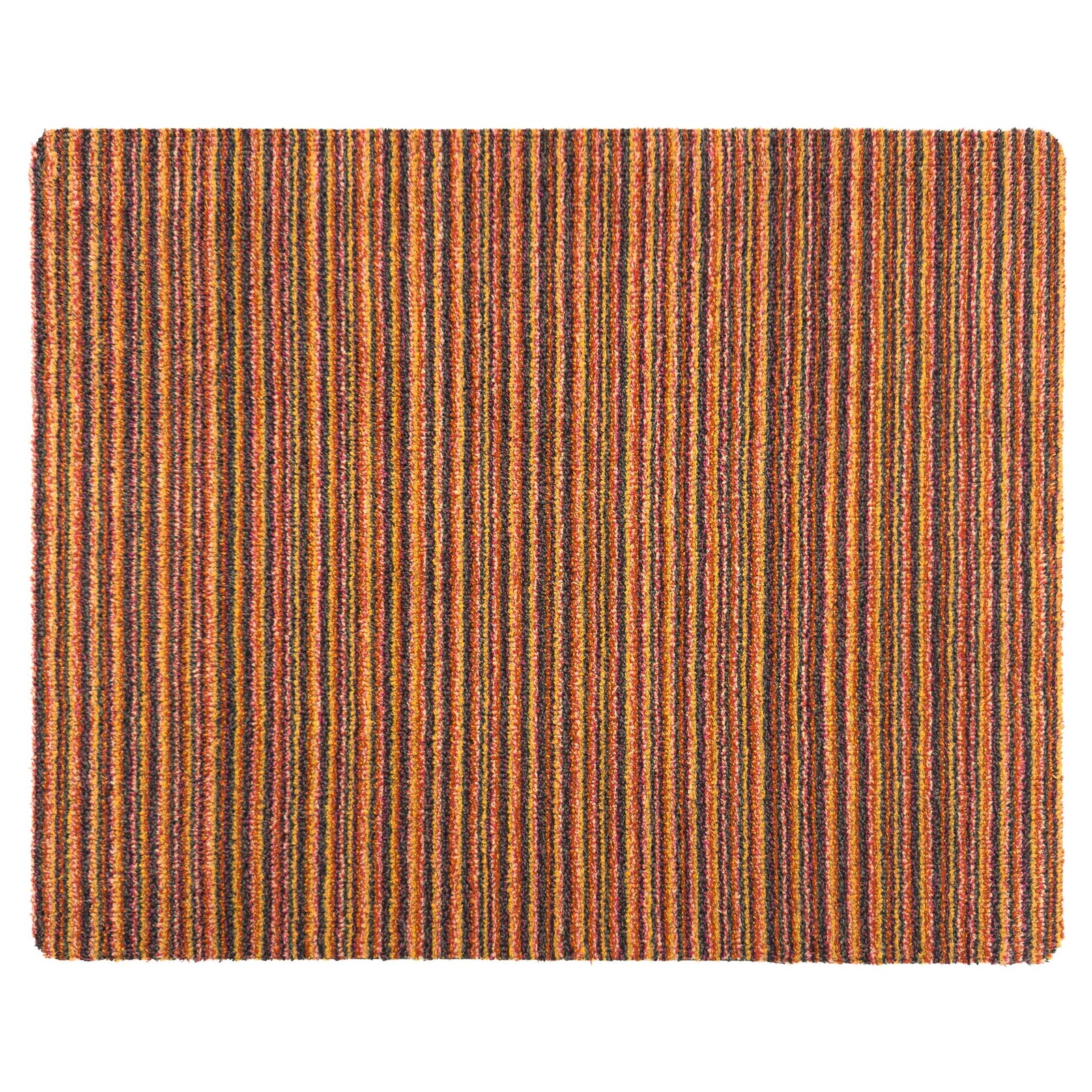 Candy Spring Stripe Multi Cotton Doormat  with a striped design. 