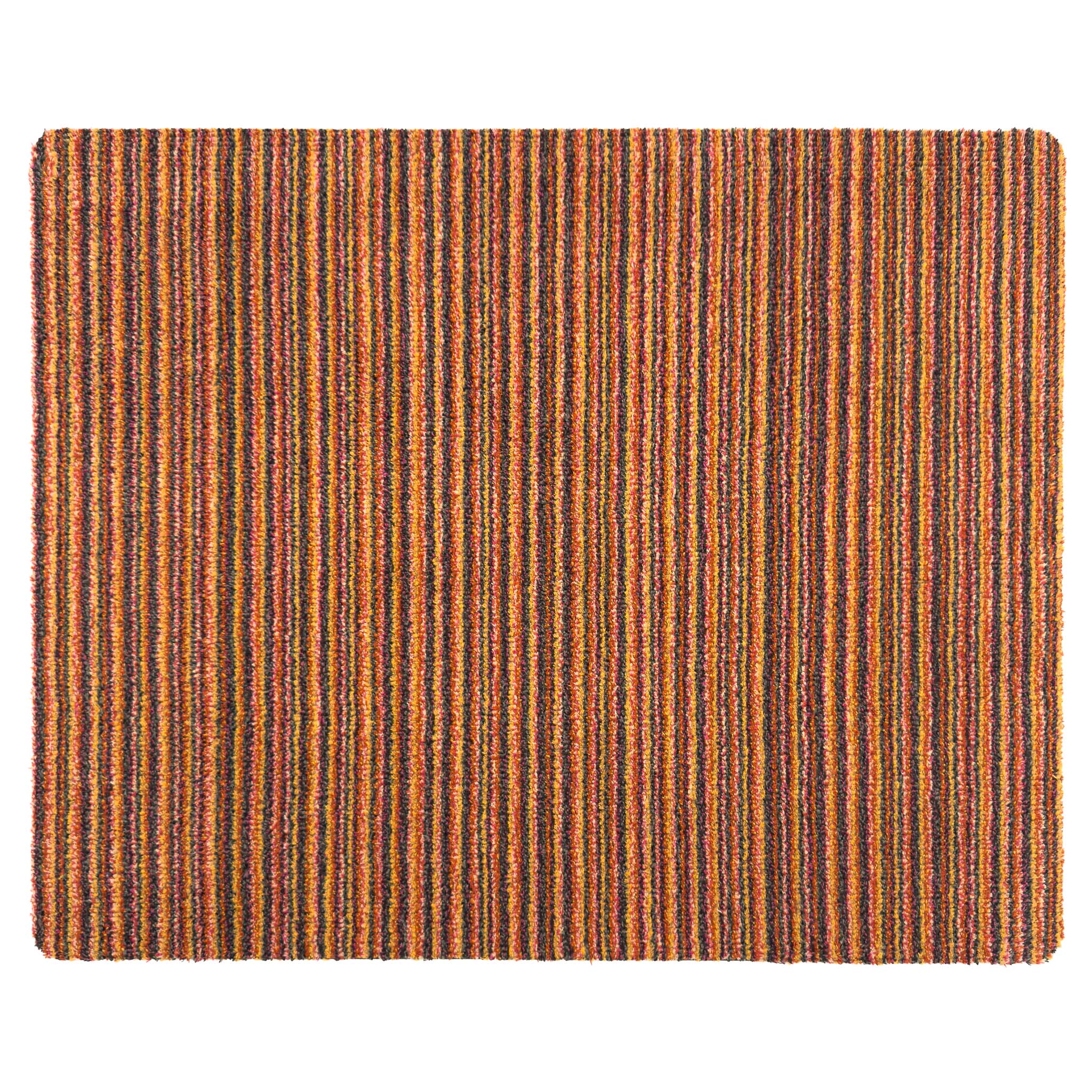 Candy Spring Stripe Multi Cotton Doormat  with a striped design. 