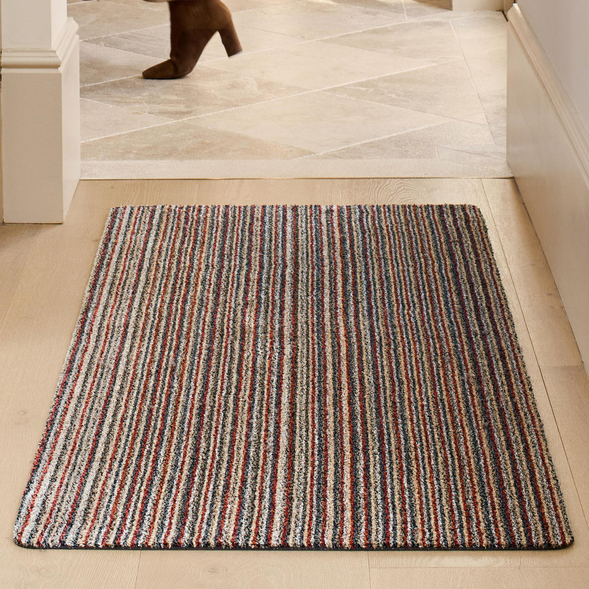 Candy Stripe Rug Pattern Plain Candy Stripe Runner | Soft, Non Slip Runner | Hug Rug