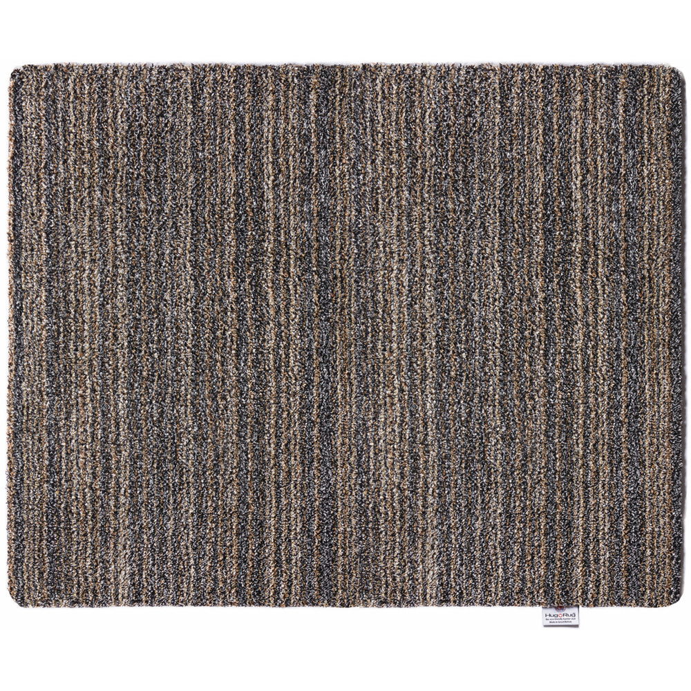 Candy Slate Grey Doormat with a subtle stripe design.