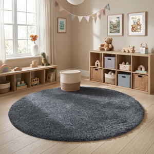 My Rug Charcoal Rug - a washable rug in a dark grey colour.