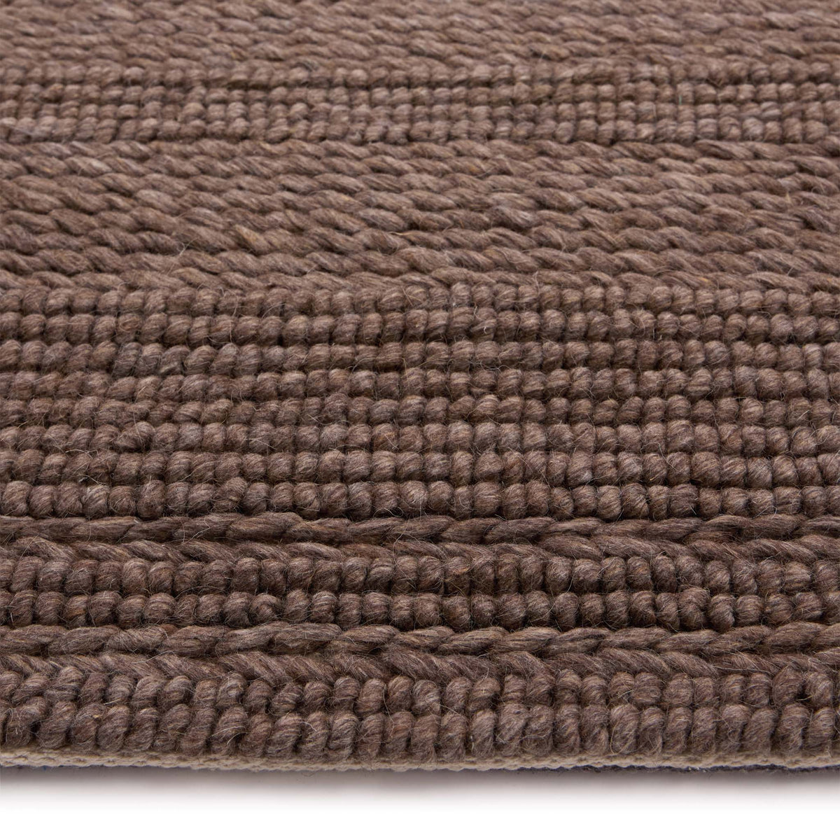 Chunky Rug Sample Chunky Knit Brown Rug - Hug Rug