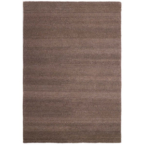 Chunky Knit Rug Brown- 100% wool rug featuring a knitted pattern in brown.