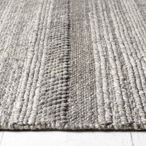 Chunky Knit Rug Runner Grey/Natural