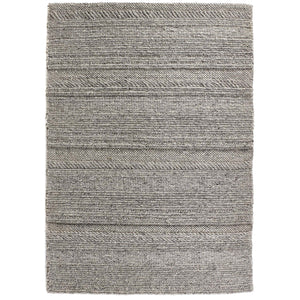 Chunky Knit Rug Grey/Natural
