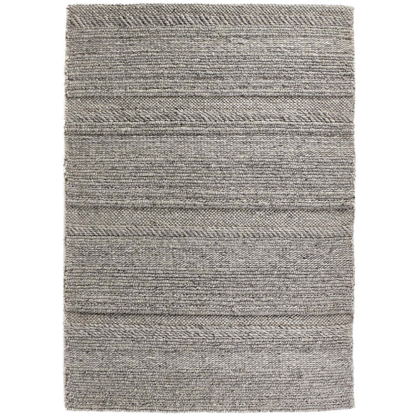 Chunky Knit Rug Grey/Natural
