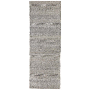 Chunky Knit Rug Runner Grey/Natural