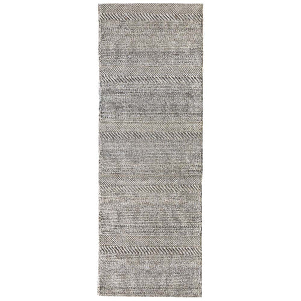 Chunky Knit Rug Runner Grey/Natural