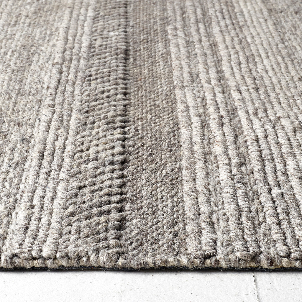 Chunky Knit Rug Grey/Natural 5