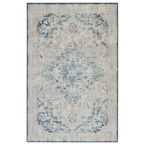 Hug Rug Classical Blue Washable Rug