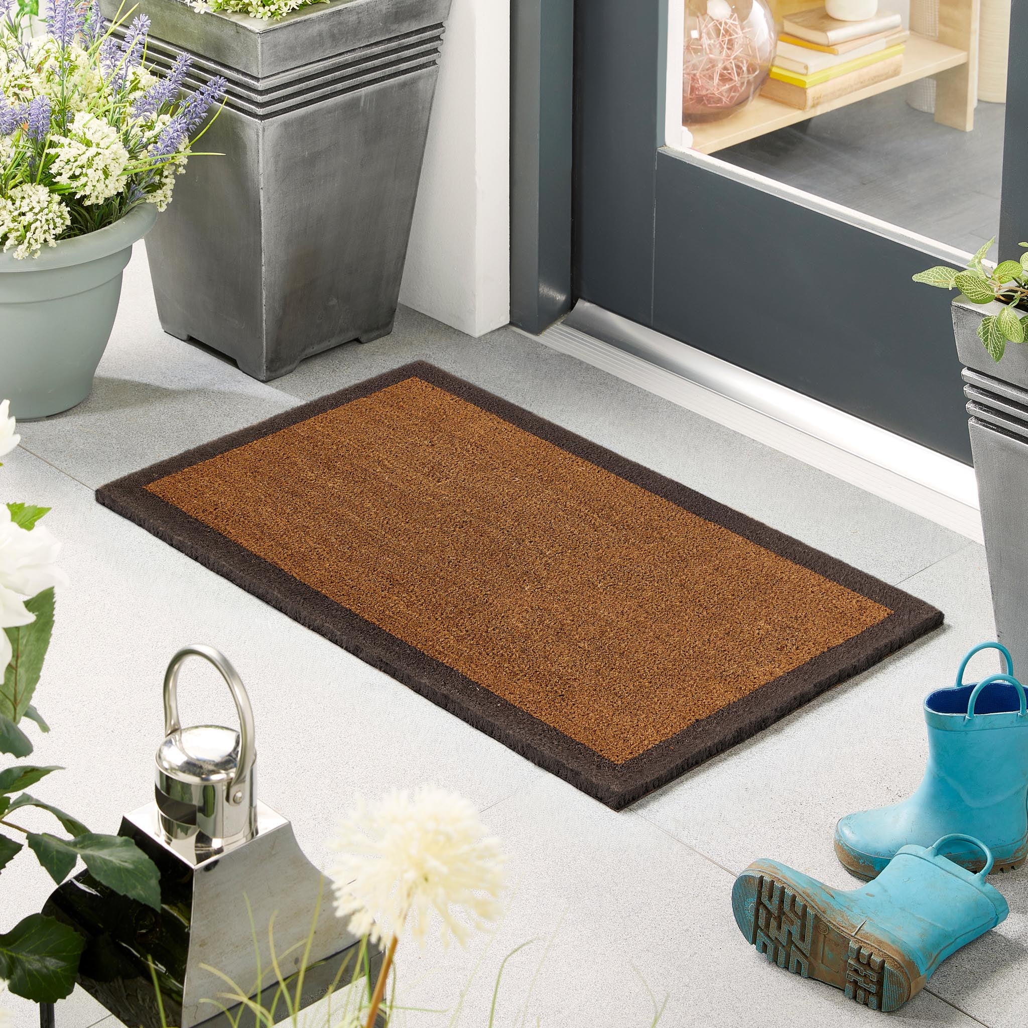Printed Coir Border Doormat