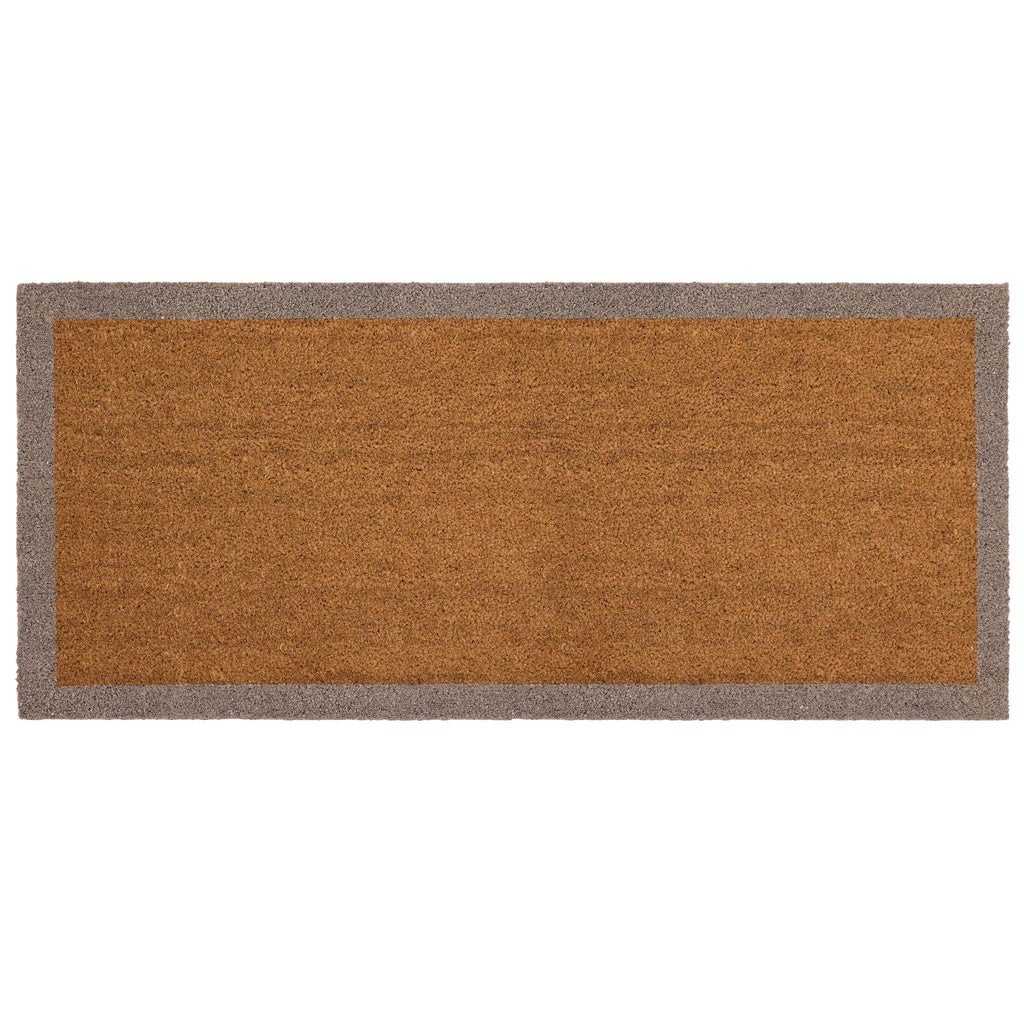 Taupe Border Coir Runner
