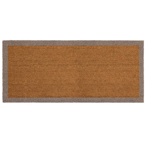 Taupe Border Coir Runner
