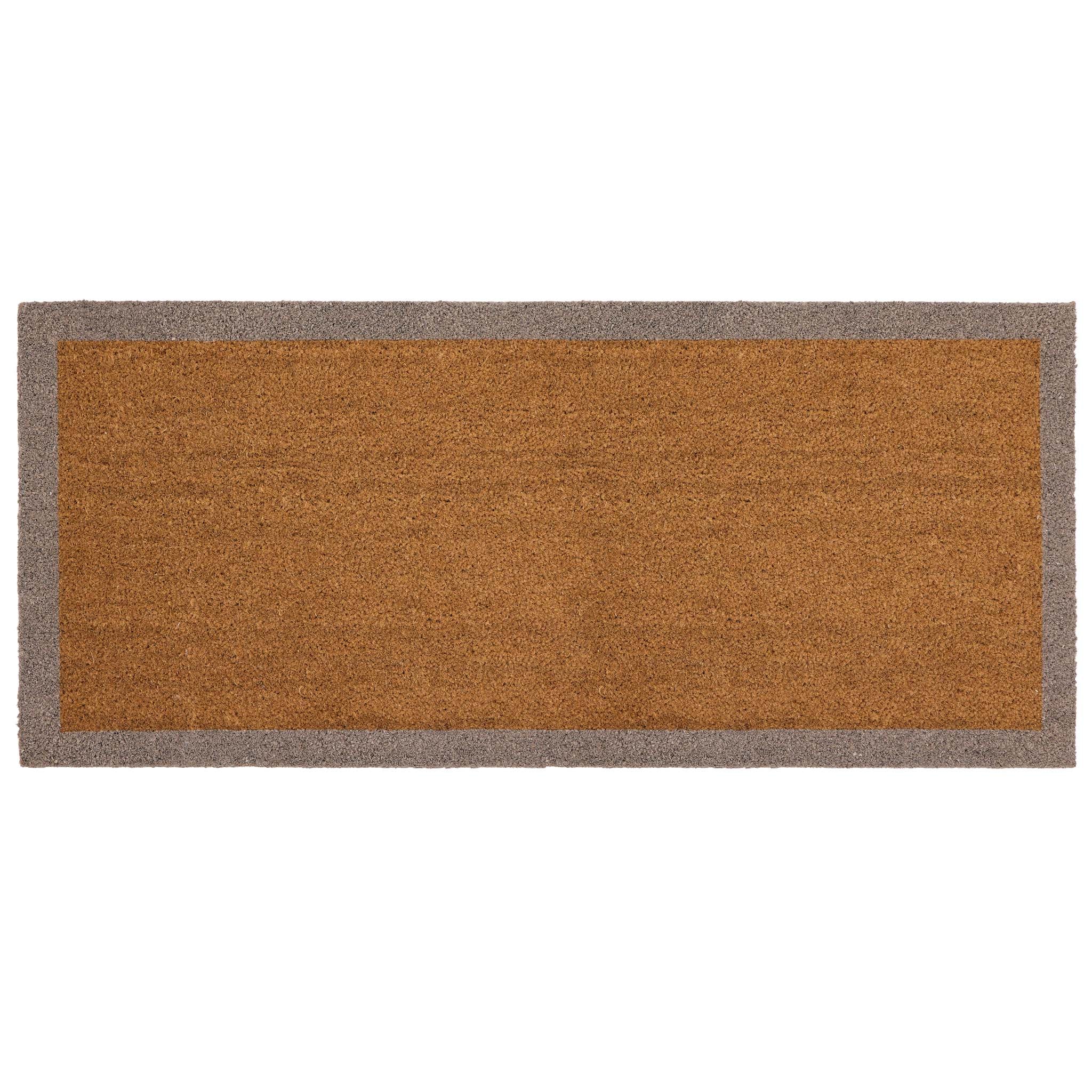 Taupe Border Coir Runner