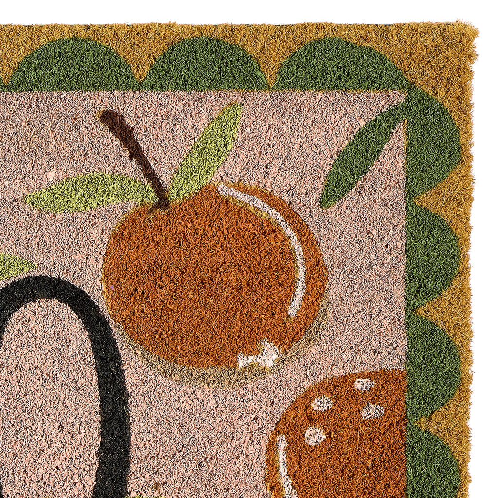 Ciao Orange Coir Doormat