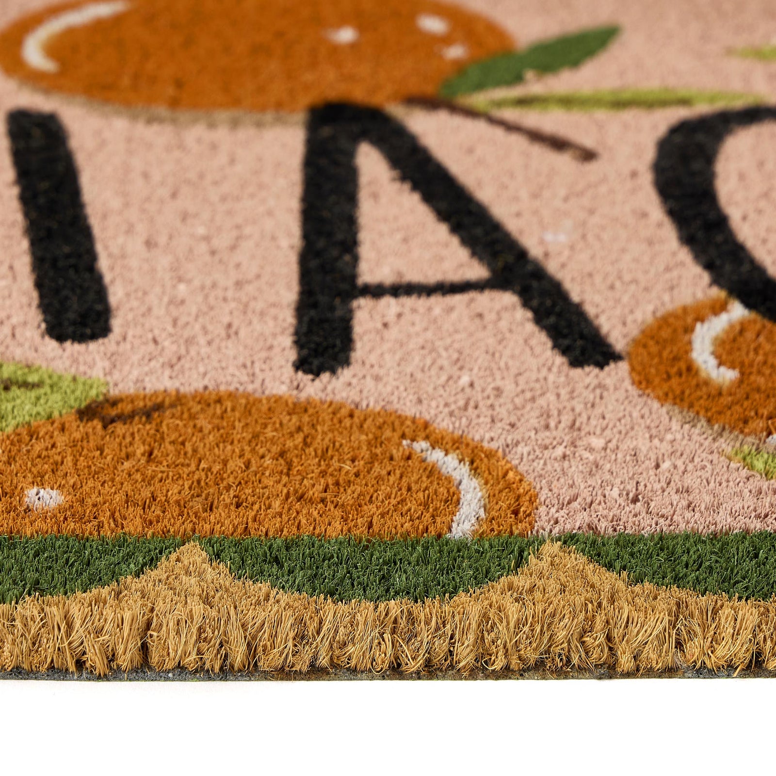 Ciao Orange Coir Doormat