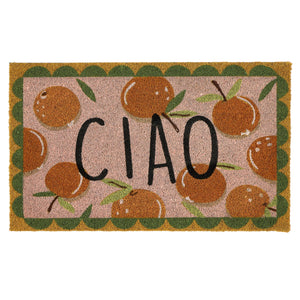 Ciao Orange Coir Doormat
