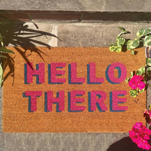 Hello There Coir Doormat