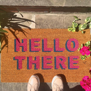 Hello There Coir Doormat
