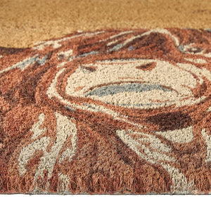 Highland Cow Coir Doormat