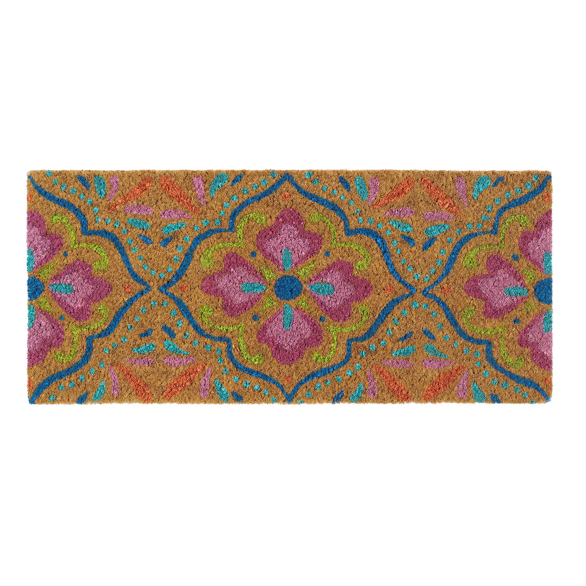 Tile Inset Rug Coir Insert Bright Tile Doormat | Eco-Friendly Doormat | Hug Rug