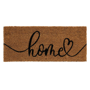 Coir Insert Home Script Doormat- made from 100% coconut husk fibres with a latex backing. 