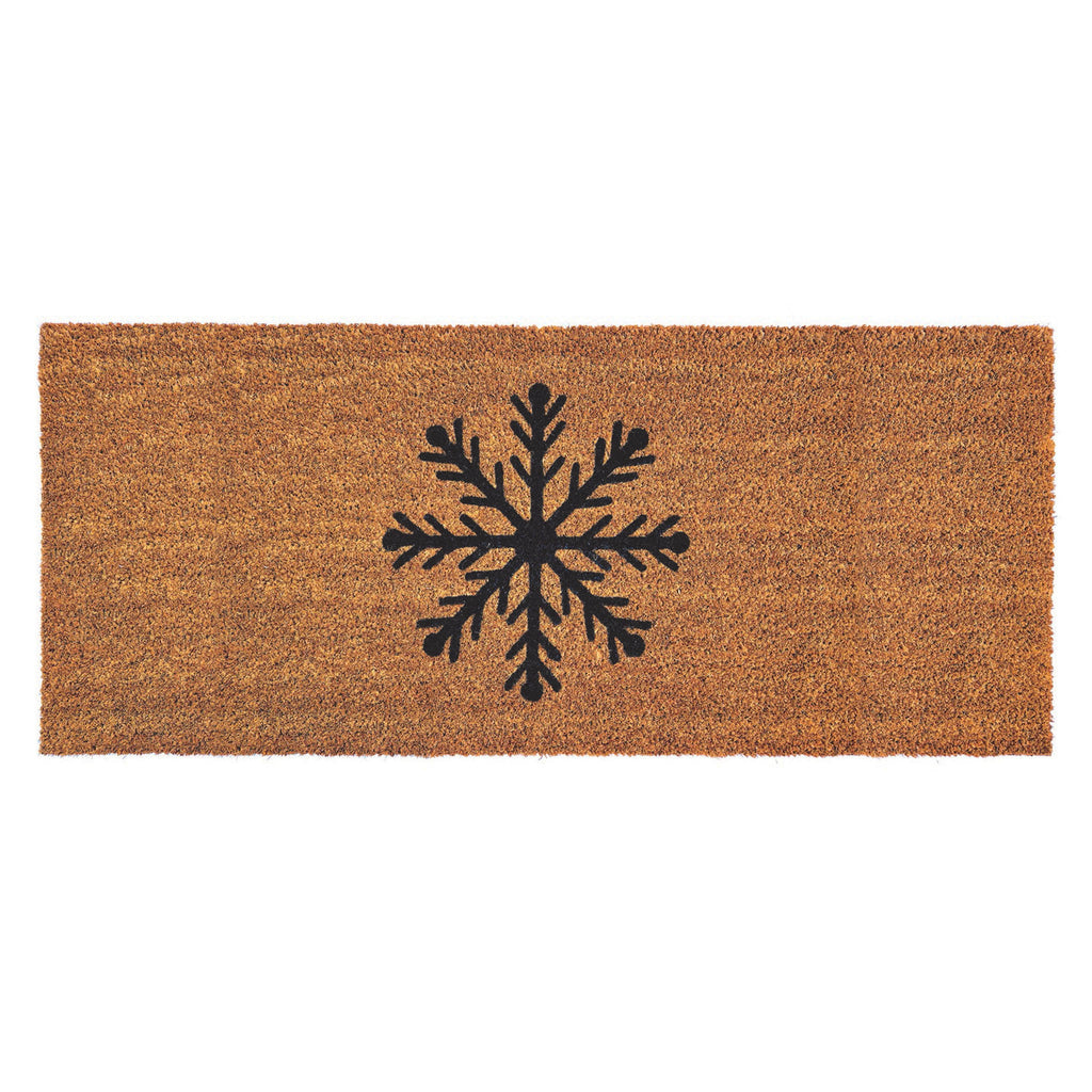 Christmas Coir Insert Snowflake Doormat