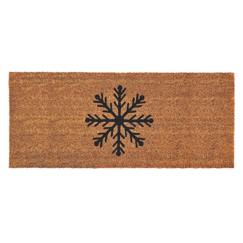 Christmas Coir Insert Snowflake Doormat
