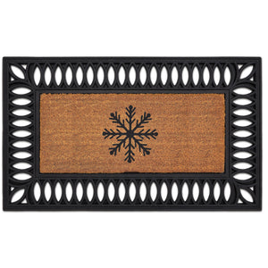 Christmas Coir Insert Snowflake Doormat