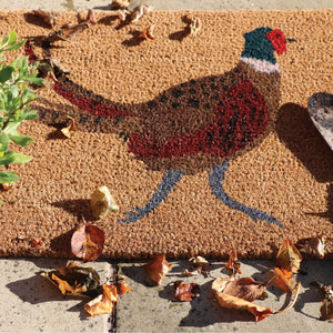 Printed Coir Pheasant Doormat