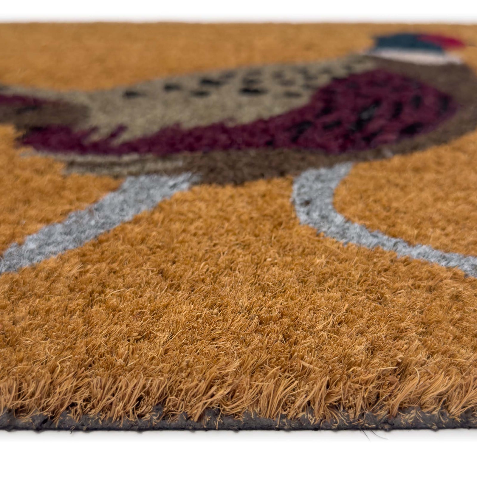 Pheasant Coir Doormat - a 100% recycled material coir doormat featuring a pheasant.
