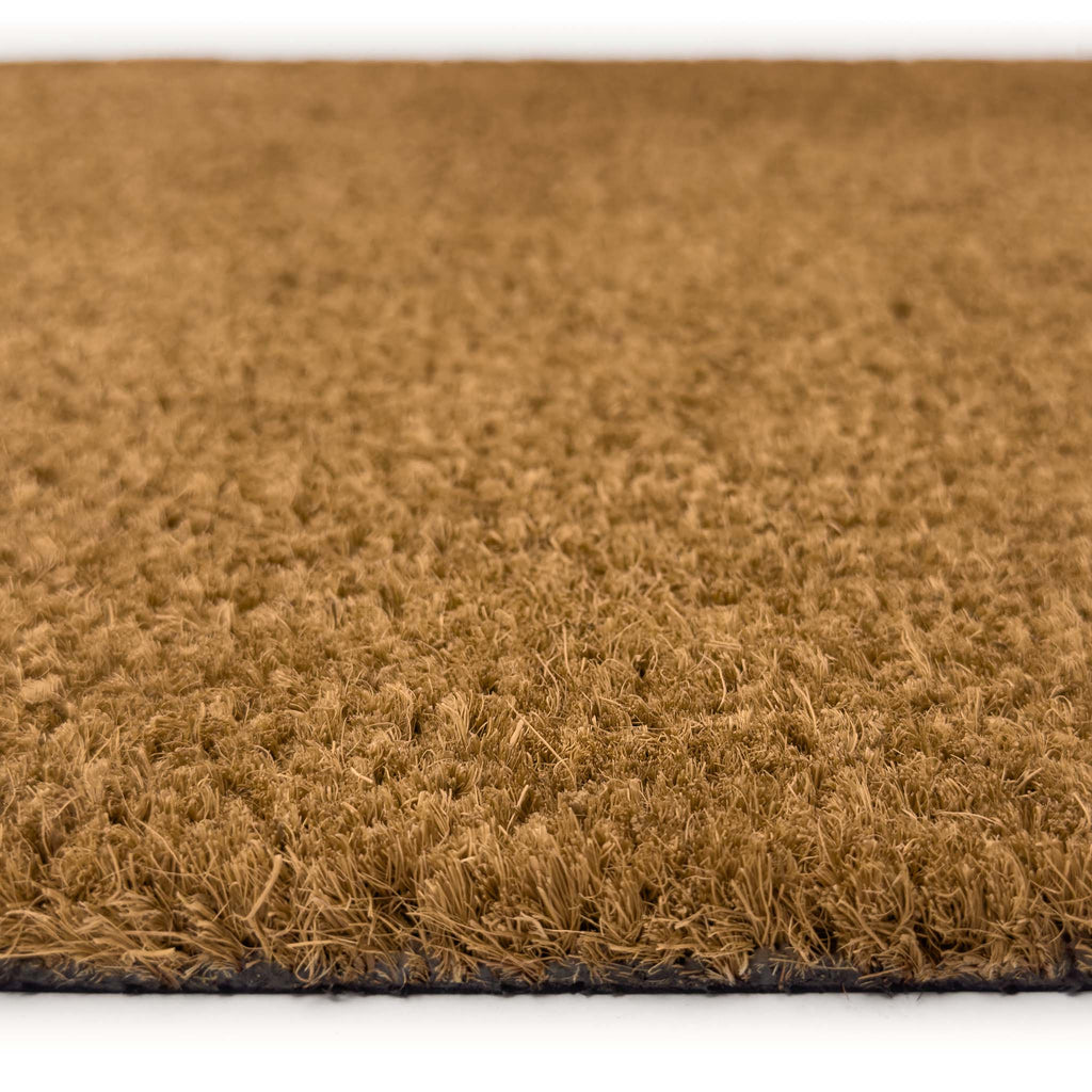 Plain Natural Coir Doormat - a 100% recycled material doormat in natural. 