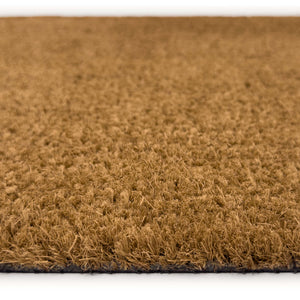 Plain Natural Coir Doormat - a 100% recycled material doormat in natural. 