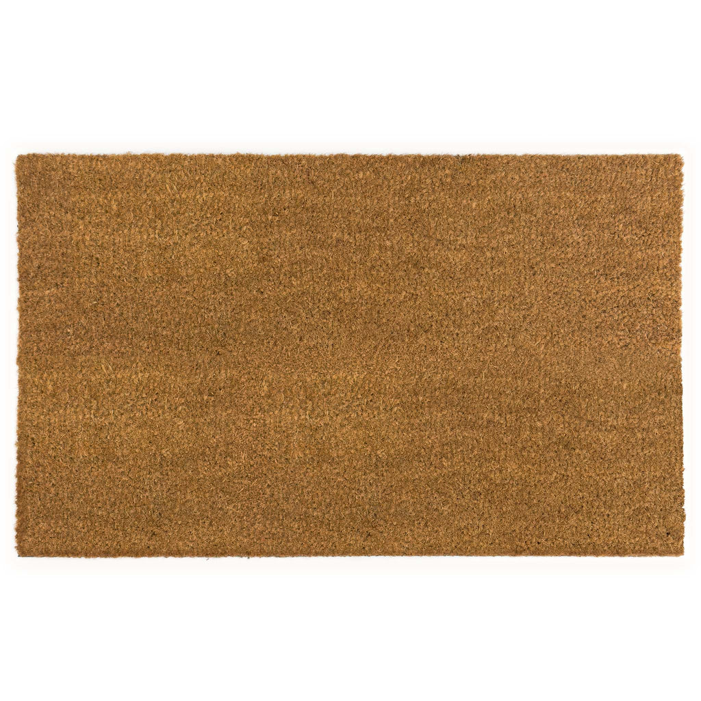 Plain Natural Coir Doormat - a 100% recycled material doormat in natural. 
