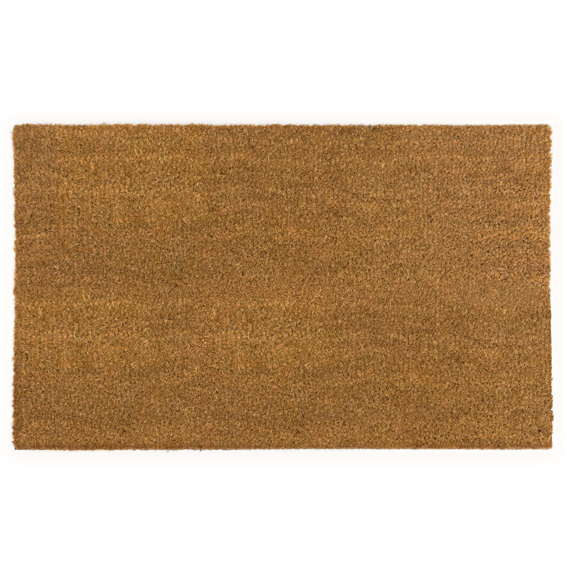 Plain Natural Coir Doormat - a 100% recycled material doormat in natural. 