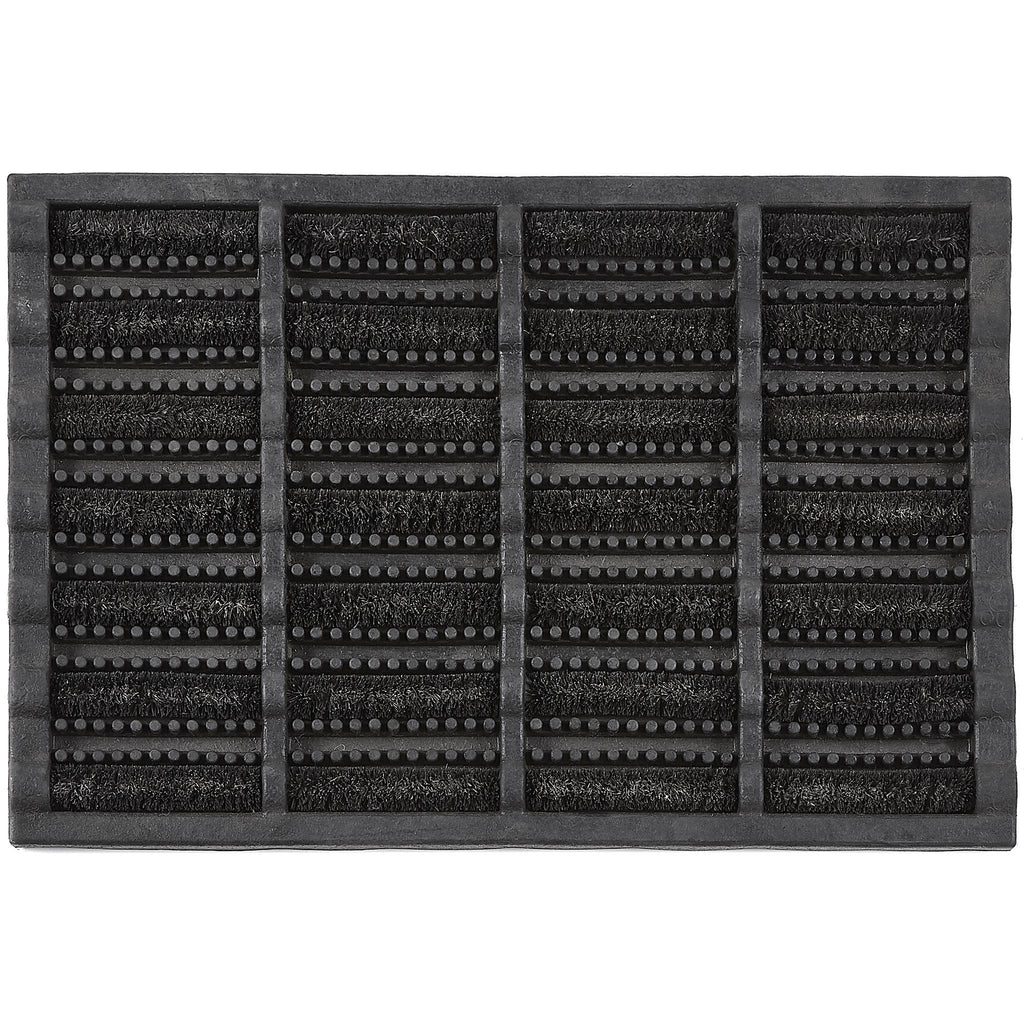 Coir Scraper Doormat Black
