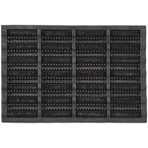 Coir Scraper Doormat Black