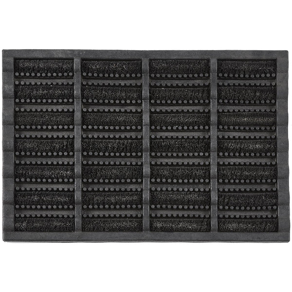 Coir Scraper Doormat Black