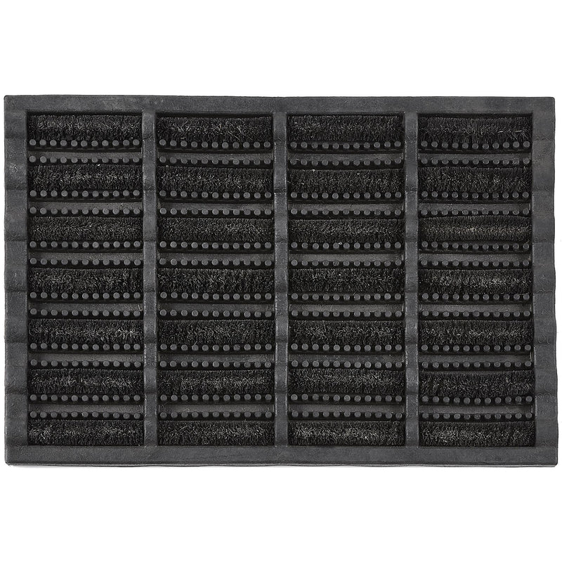 Coir Scraper Doormat Black