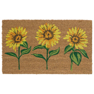 Multi Sunflowers Coir Doormat