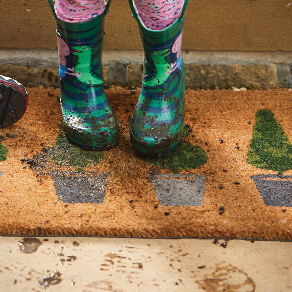 Printed Coir Topiary Doormat