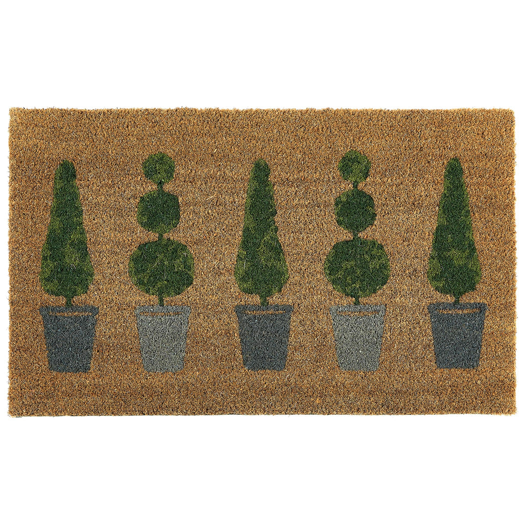 Printed Coir Topiary Doormat