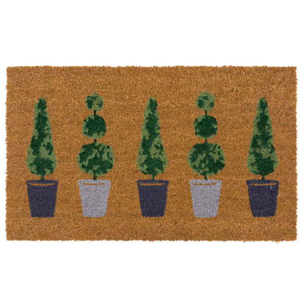 Printed Coir Topiary Doormat
