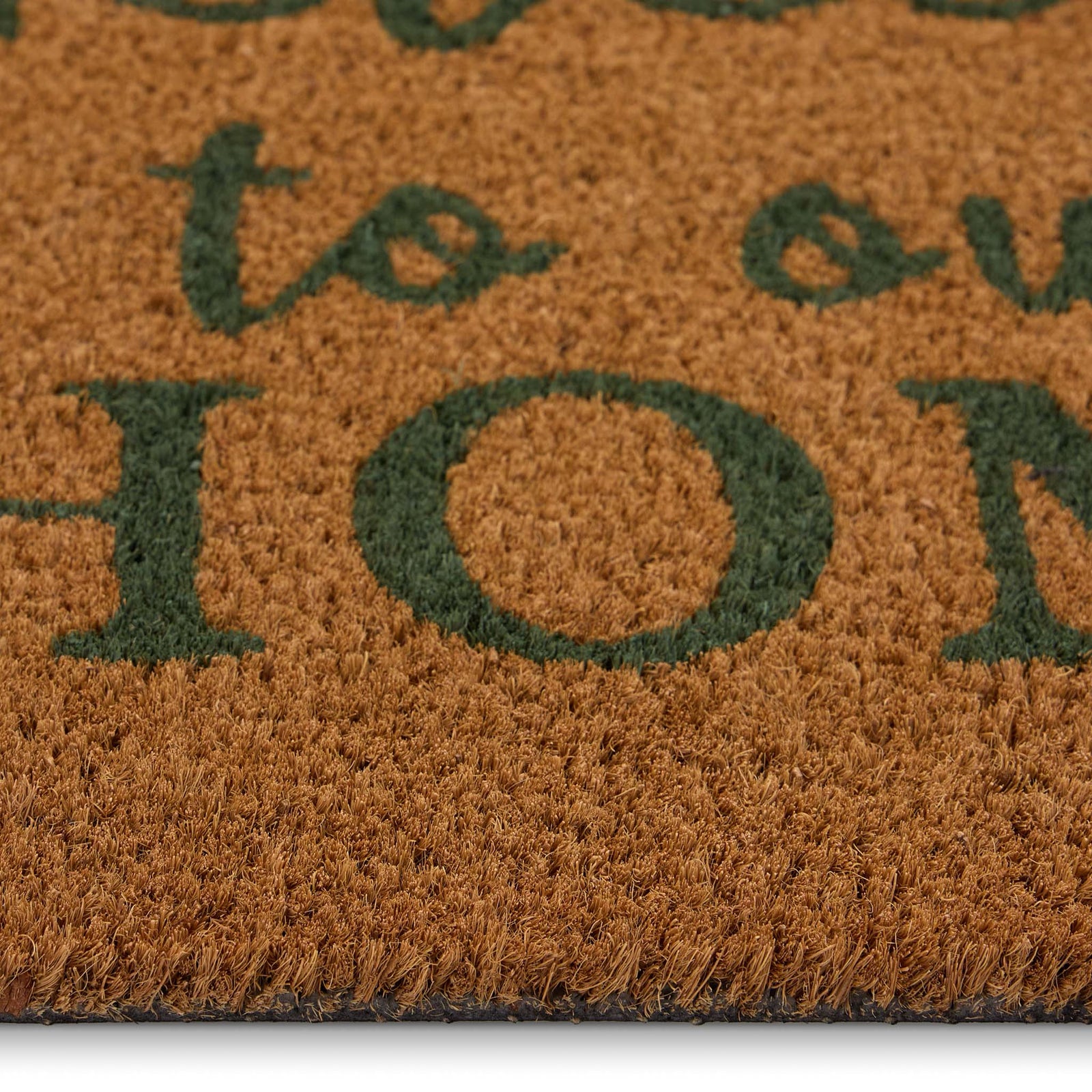 Welcome Paws Coir Doormat- made from natural coconut husks fibres featuring a paw print border with 'welcome to our home' written in the middle.