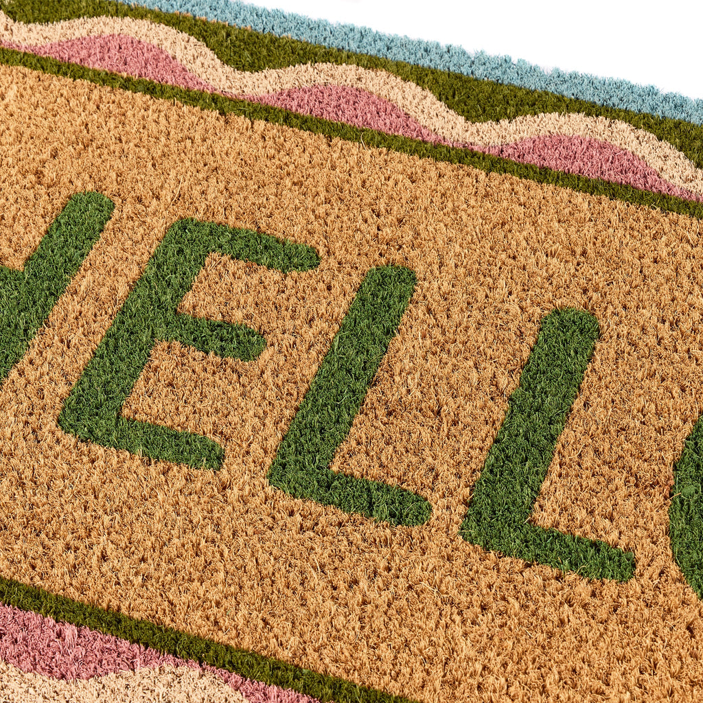 Hello Scallop Coir Doormat 4
