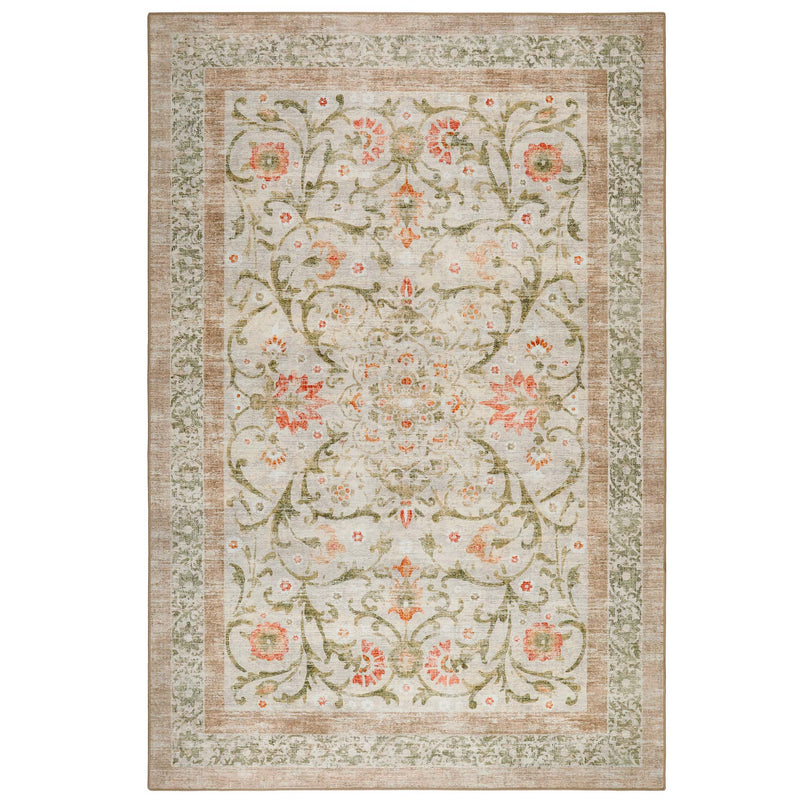 Country Paisley Eco-Washable Rug - a 100% recycled material rug featuring a traditional floral design.