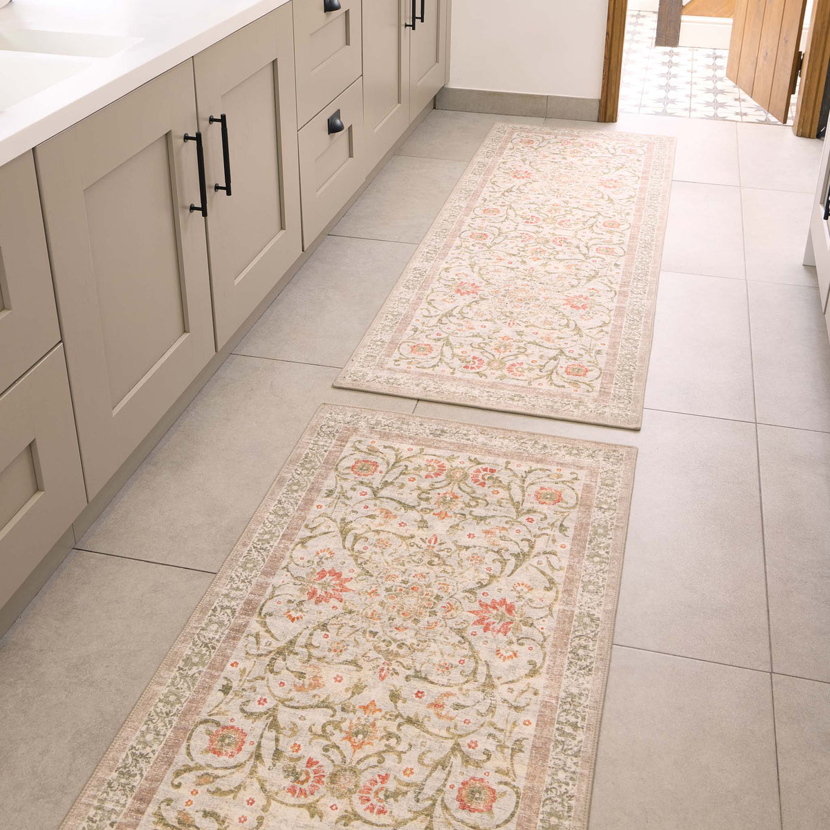 Country Paisley Eco-Washable Rug Runner - Hug Rug